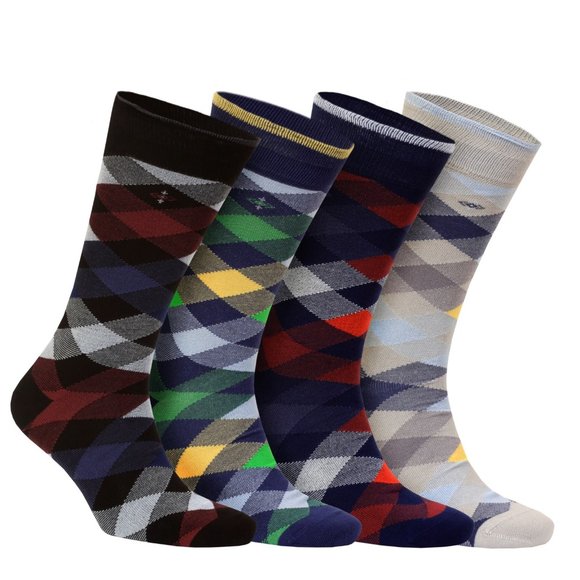 Colorful BAMBOO Casual or Dress Socks Natural Comfortable Silken Soft Seamless - Picture 1 of 5